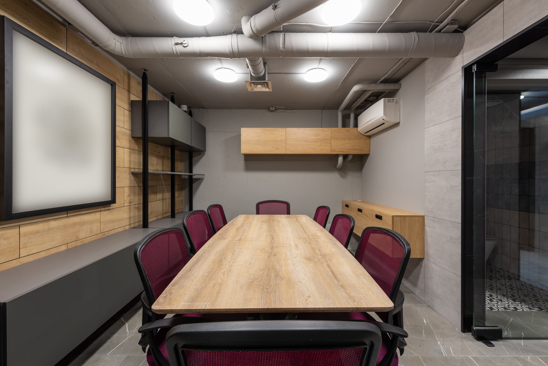 clean conference room